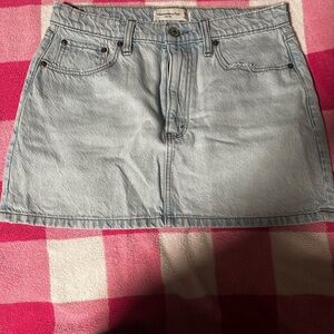 Abercrombie & Fitch Blue Mini A-Line Skirt
